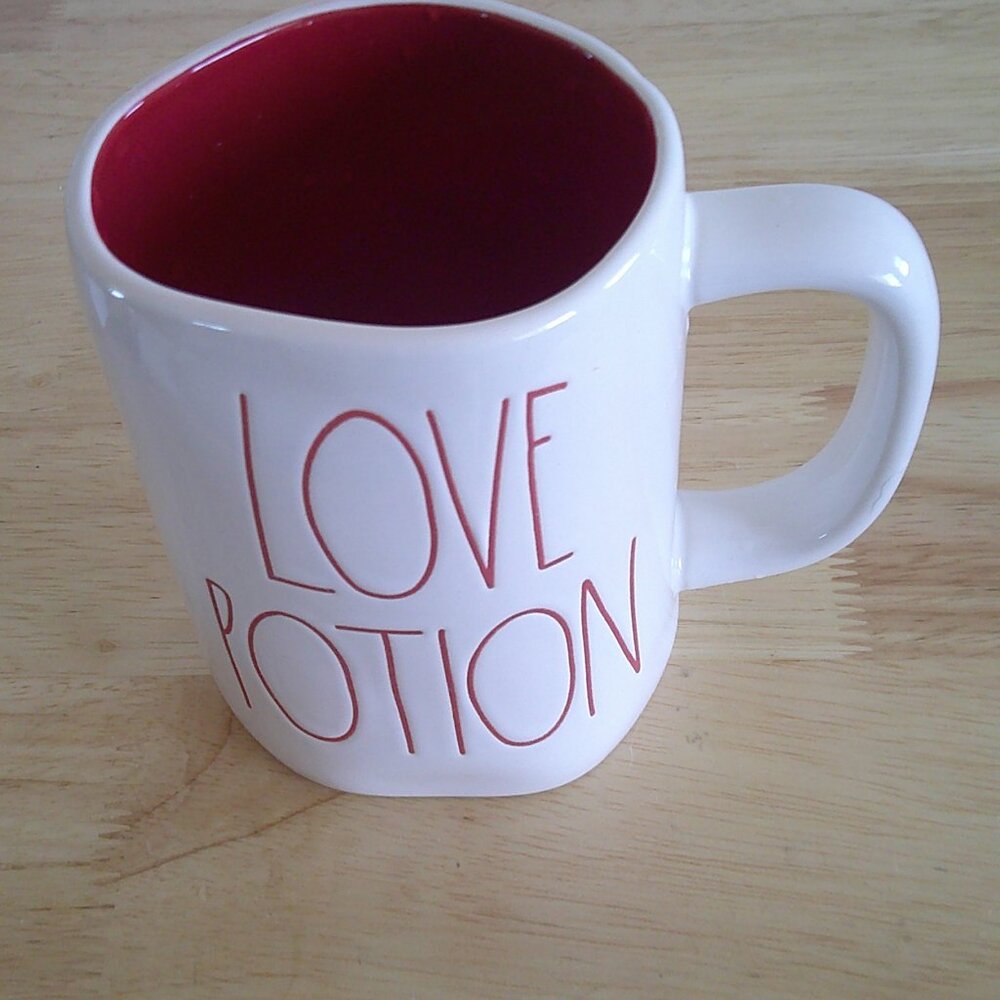 Rae Dunn Double sided "Love Potion" Mug